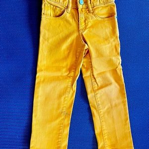 Gap toddler skinny stretch jeans Mustard yellow (kids 4yr)